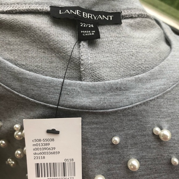 Lane Bryant sweat shirt with pearls - Picture 5 of 5